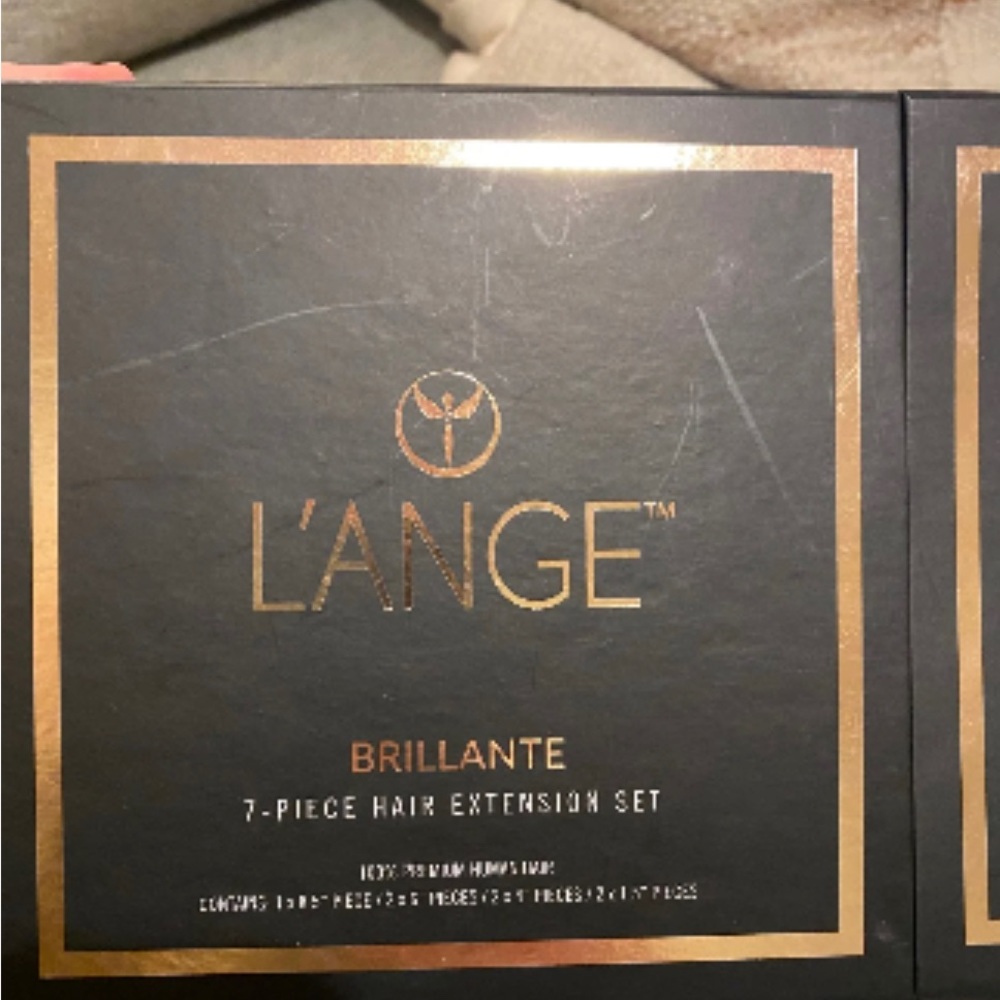L’ANGE 7-Piece Hair Extension Set ASH BLONDE NWOT FREE SHIPPING